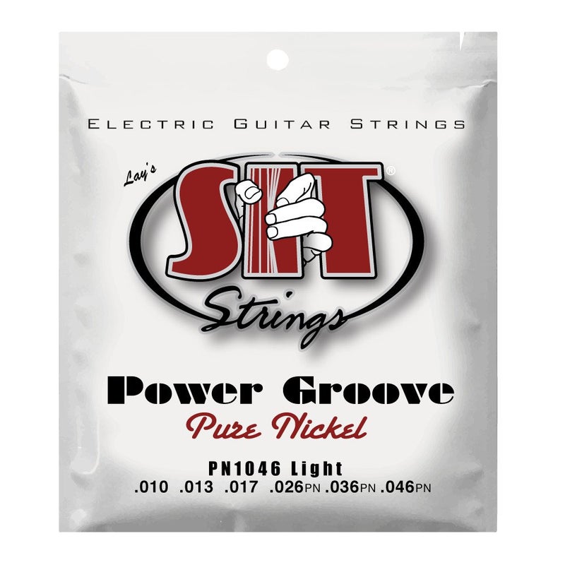 SIT Strings Power Groove Pure Nickel Electric Guitar Strings (S.I.T.), Rock-N-Roll 9-46, PN946